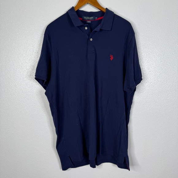 U.S. Polo Assn Navy Luxury Feel Polo Shirt Size XXL - Picture 1 of 3